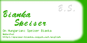 bianka speiser business card